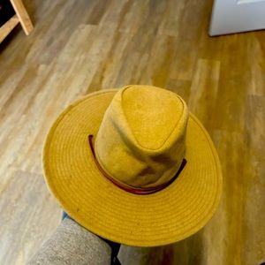 BRIXTON Sun Hat with Leather string. Great condition, only wore 2 times!